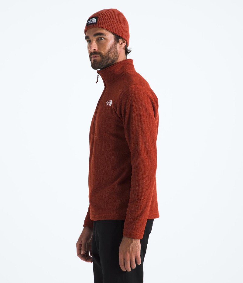 Buzo Polar Textured cierre de 1/4 hombre Iron Clay Heather