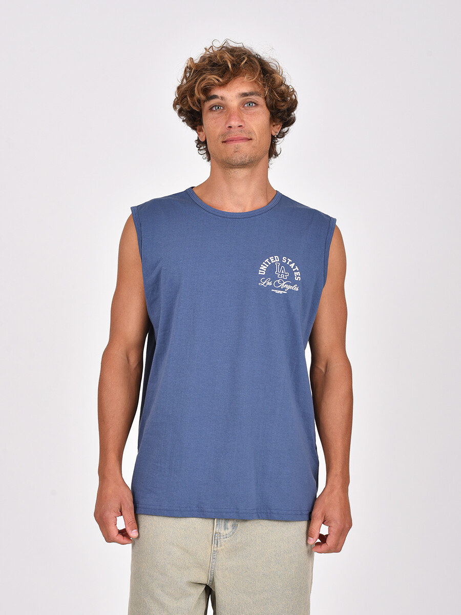 MUSCULOSA LETTERS - AZUL OSCURO 