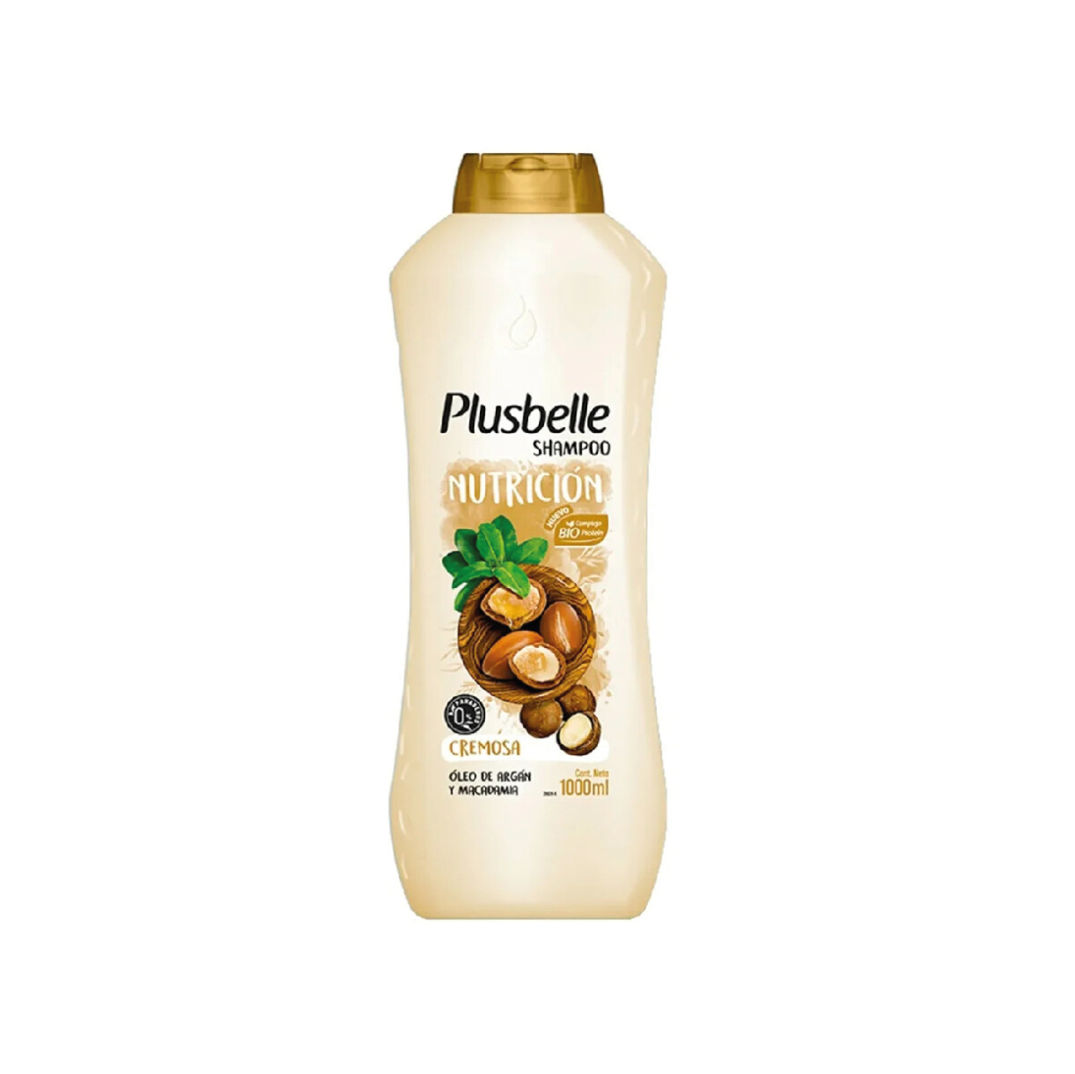 SHAMPOO FRASCO PLUSBELLE 1LT NUTRICION CREMOSA 