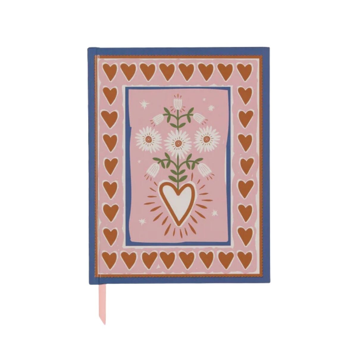 Cuaderno tapa dura rayado 15 x 19,5cm - Hearts 