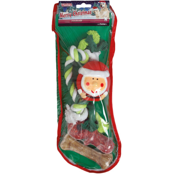 CALCETÍN NAVIDEÑO FLAMINGO PARA PERROS CALCETÍN NAVIDEÑO FLAMINGO PARA PERROS