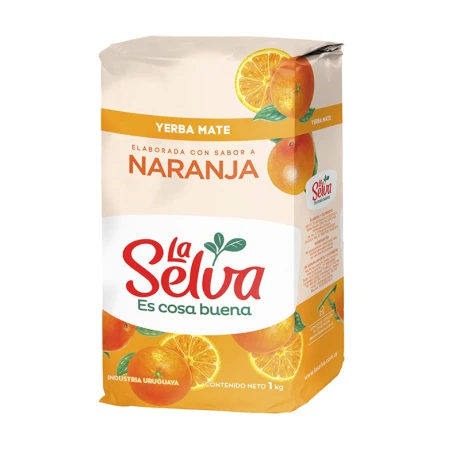 Yerba LA SELVA naranja 1kg Yerba LA SELVA naranja 1kg