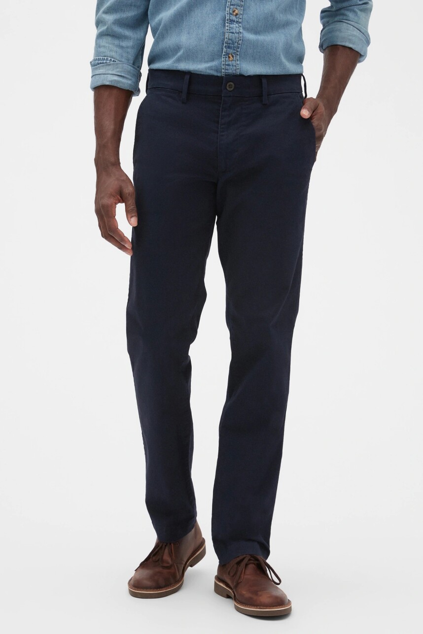 Pantalón Khaki Essential Straight Hombre New Classic Navy