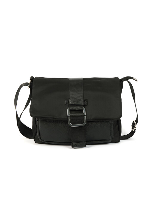 Bandolera de nylon Negro