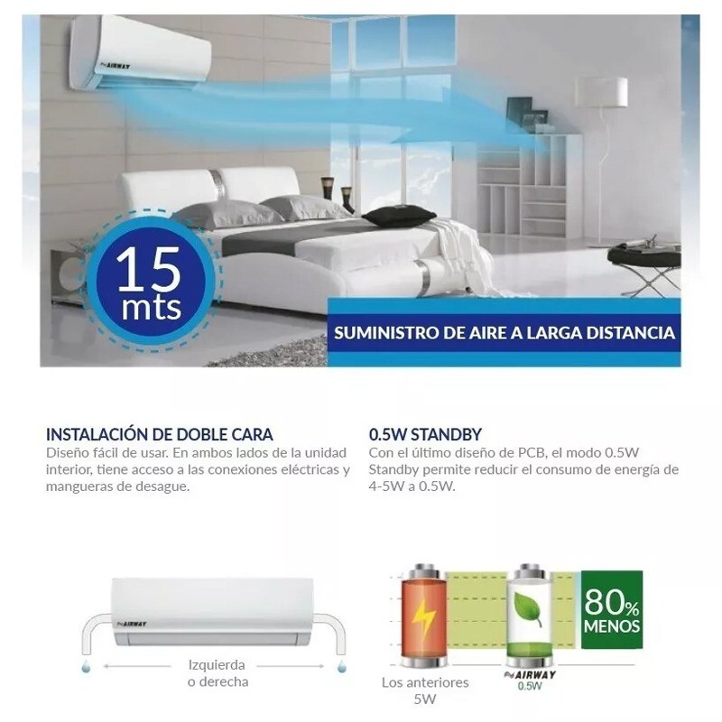 Aire Acondicionado Airway Inverter 9000 BTU Aire Acondicionado Airway Inverter 9000 BTU