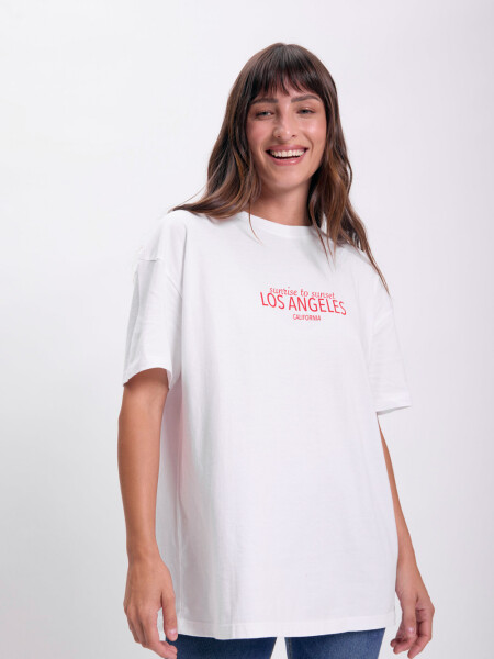 Remera oversize Blanco