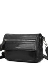 Bandolera con bolsillo frontal Negro