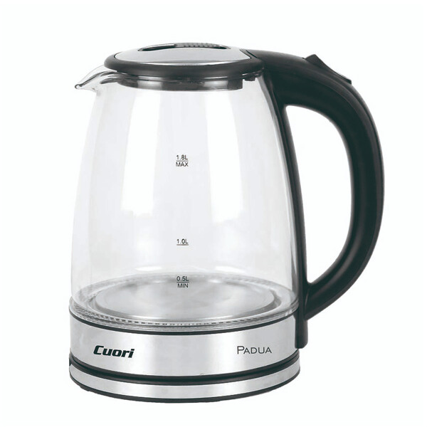 JARRA ELECTRICA DE VIDRIO CUORI INALAMBRICA PADUA 1.8 LTS JARRA ELECTRICA DE VIDRIO CUORI INALAMBRICA PADUA 1.8 LTS