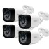 Kit DVR 8 Canales 8 Cámaras Full Hd 1080 P Exterior Interior Variante Color Negro