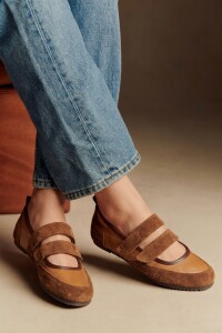 Chatita Cuero Combinada Camel