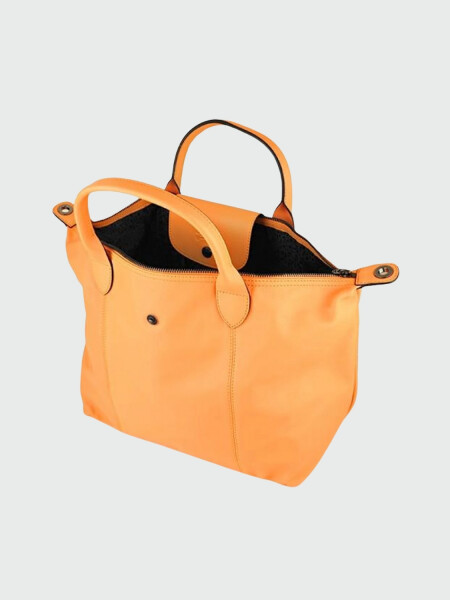 Longchamp -Cartera de cuero plegable, Le pliage cuir Mostaza