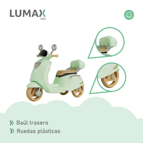 Moto Scooter a Batería Lumax Infantil Scooby Verde