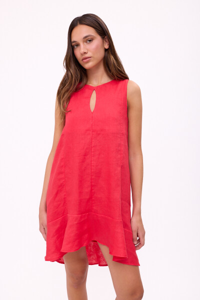 VESTIDO POLK Rojo