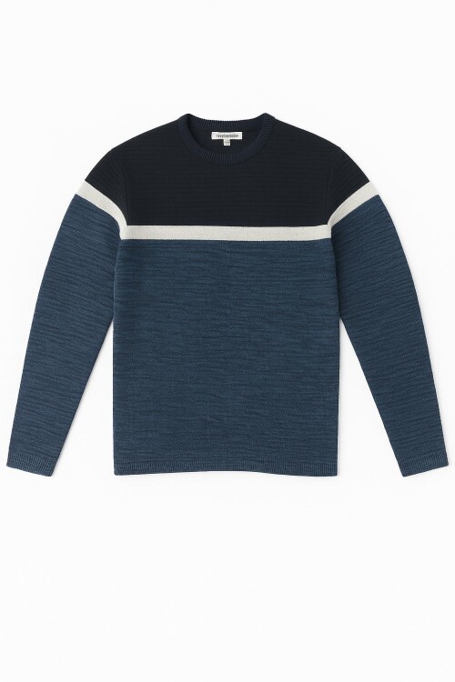 Sweater a rayas AZUL