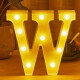 Letra Dorada con Luz 16cm W