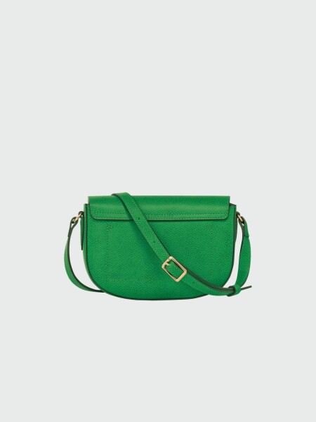 Longchamp- Cartera con solapa estilo bandolera S, Épure Verde