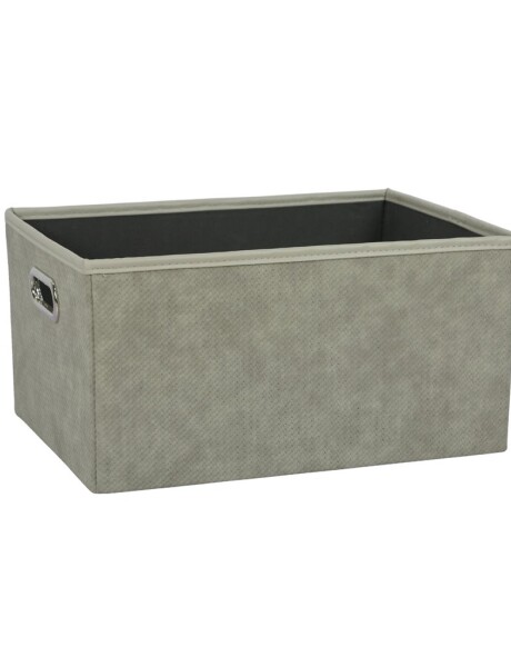 CESTO ORGANIZADOR RECT 39X28XH20CM PU GRIS CESTO ORGANIZADOR RECT 39X28XH20CM PU GRIS