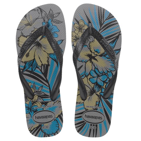 Sandalias de Hombre Havaianas Havaiana Aloha Gris Acero
