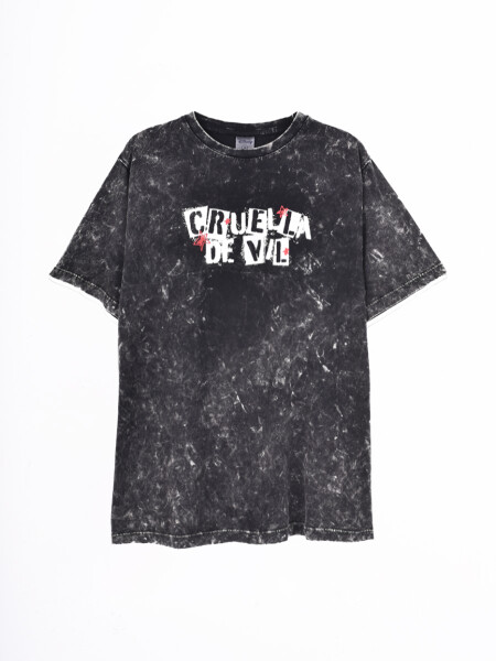 REMERA OVERSIZE CRUELLA NEGRO