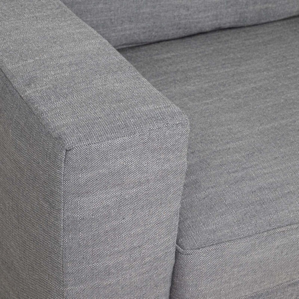SOFÁ CON FUNDA DESMONTTABLE 3 CUERPOS TELA-Y-MADERA GRIS CHARLIE