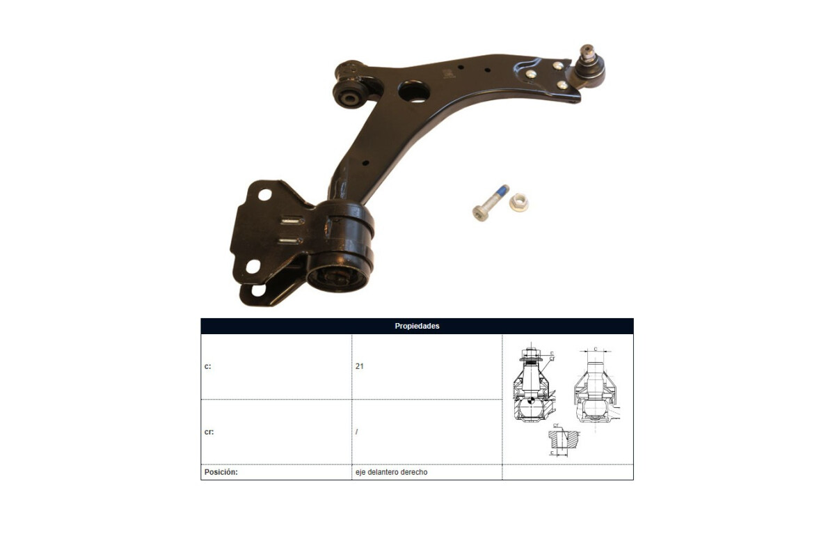 Parilla De Suspension Delantera Ford Focus 11-25 Der Parilla De Suspension Delantera Ford Focus 11-25 Der