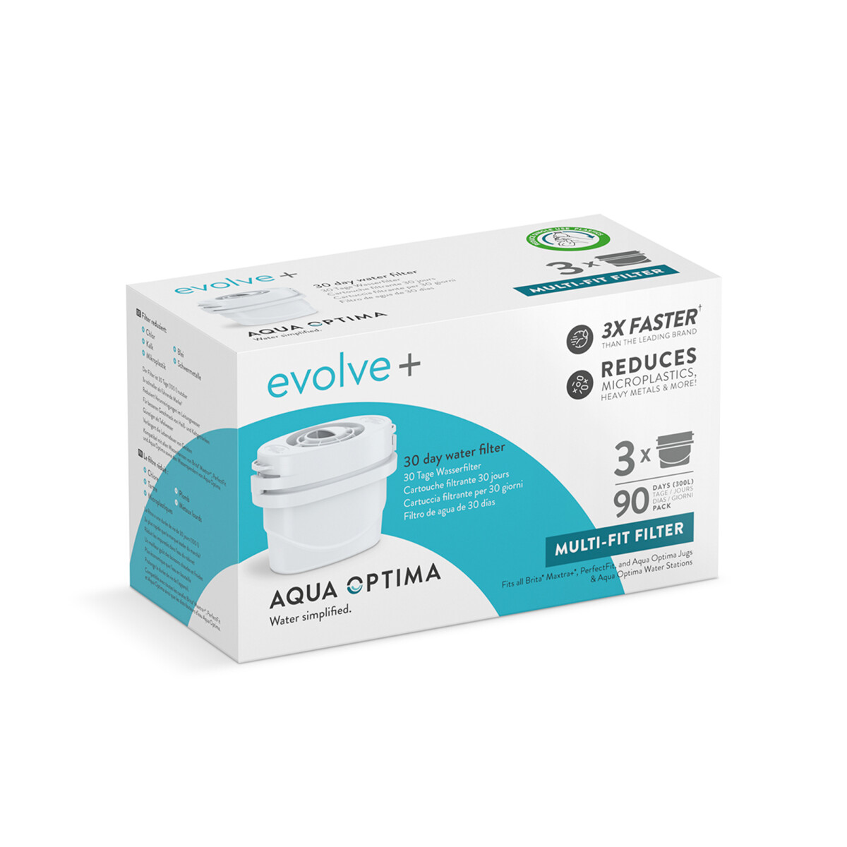 Pack de Filtros Purificadores Evolve Aqua Optima 2+1 