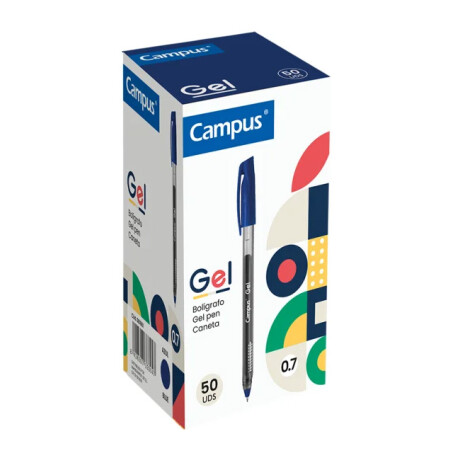 Bolígrafo Campus Gel x 50 Azul