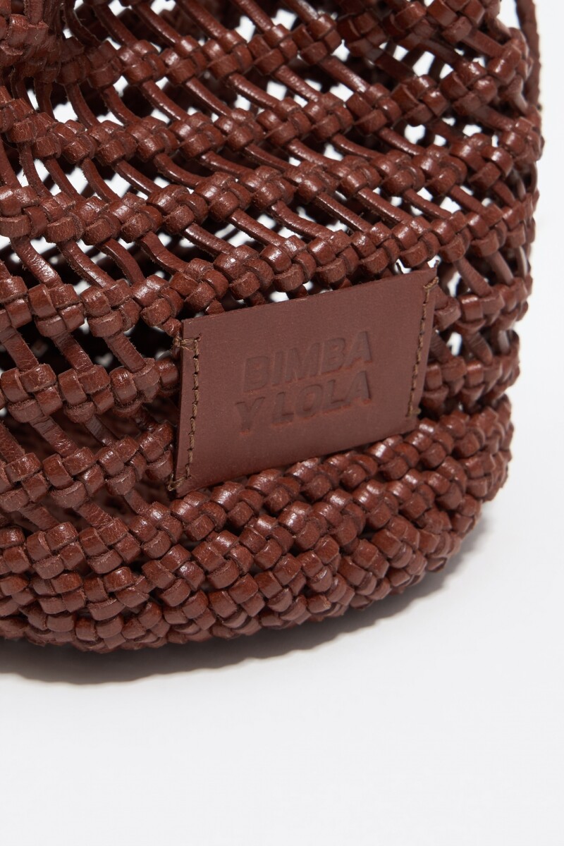 BOLSO BUCKET Marron