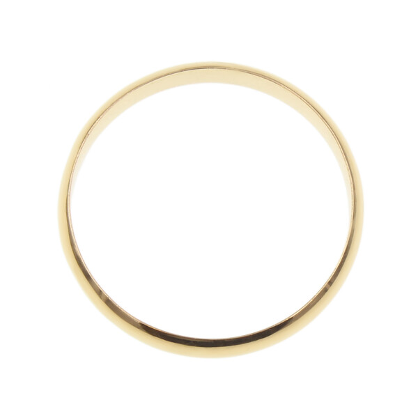 Par de alianzas clásicas en oro amarillo 18k bombé de 3mm Par de alianzas clásicas en oro amarillo 18k bombé de 3mm