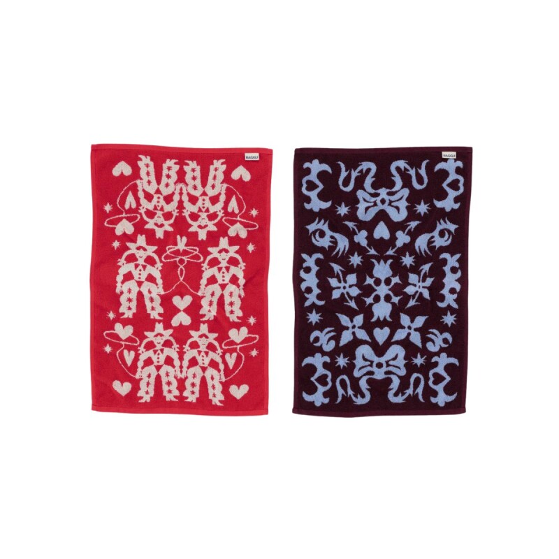 Toalla de Manos Set x2 un. 100% algodón orgánico 76x51cm Western