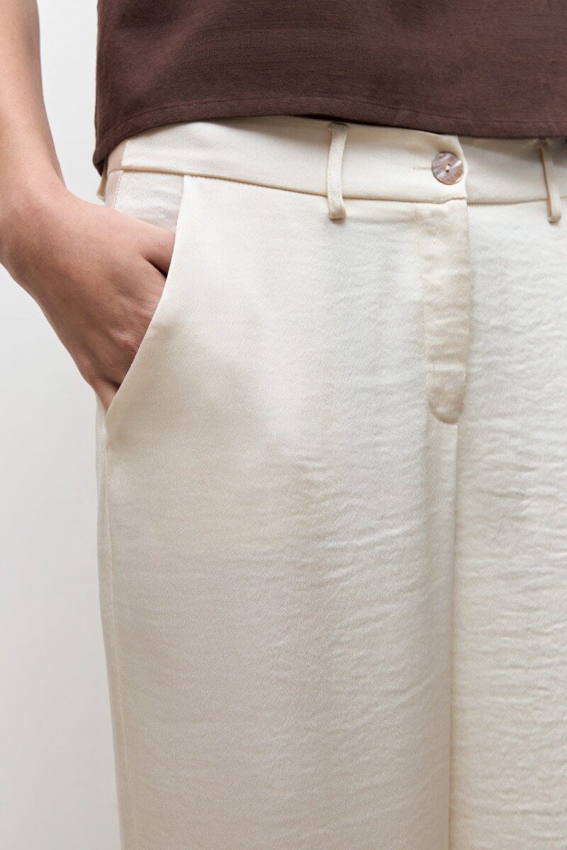 Pantalon recto crudo