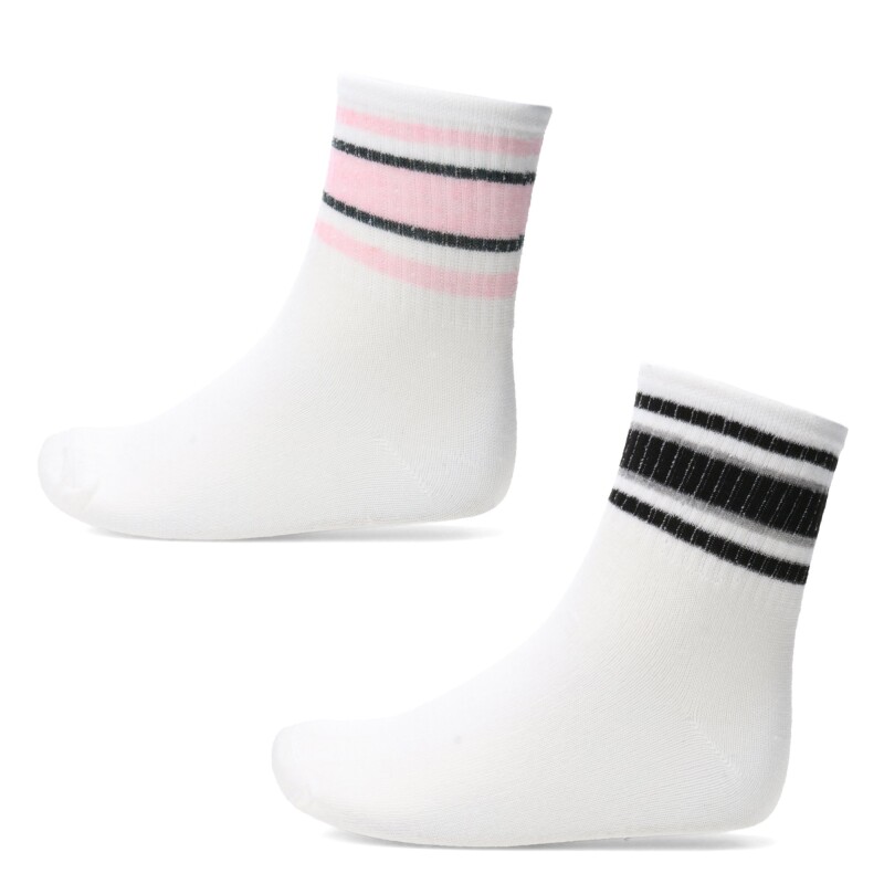 Medias Infantiles N+ Colores Blanco - Multicolor