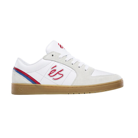 éS EOS White w/ Red & Blue