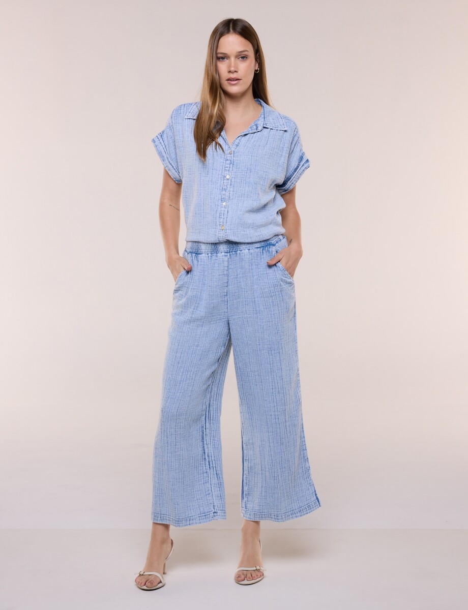 Pantalon Textura Denim - Jean Claro 