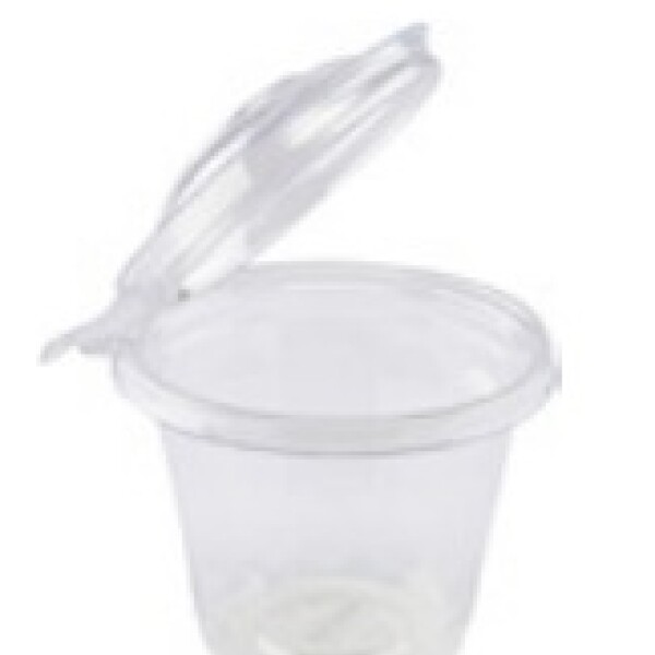 POTE PET CON LACRE TAPA LISA BAJA 350ML ø 10,8 x 9,1 CM TRANSPARENTE