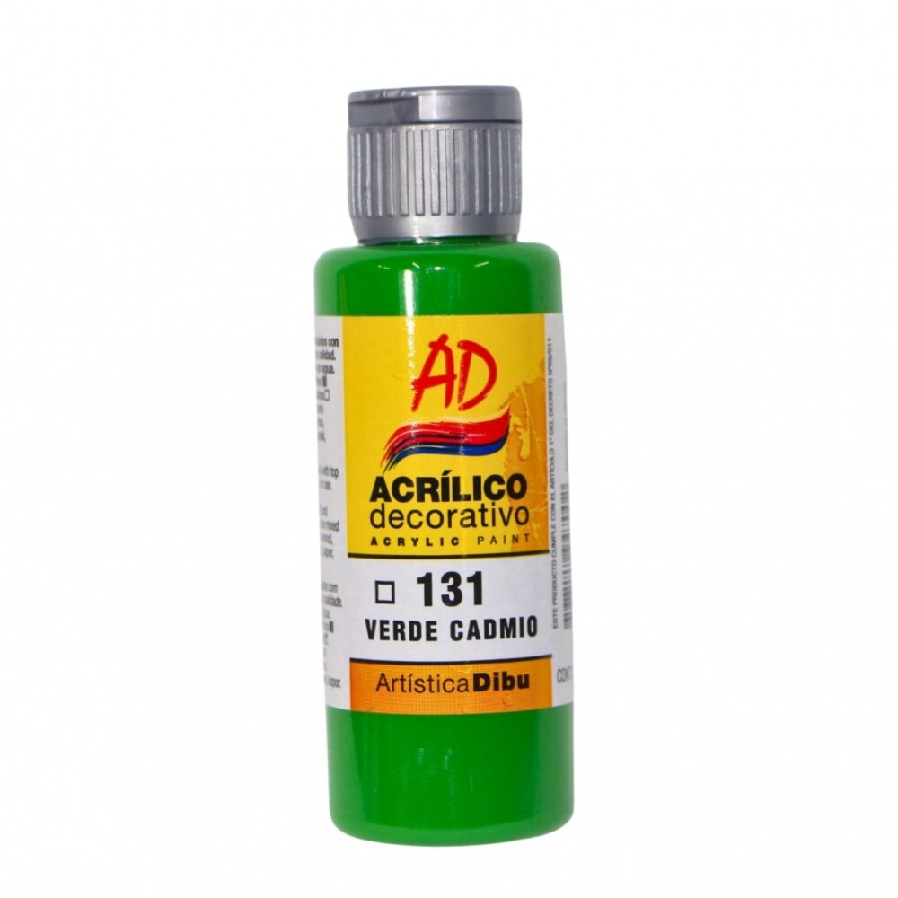 PINTURA ACRILICA ARTISTICA DIBU 60 ML. DIFERENTES COLORES COLOR VERDE CADMIO 131