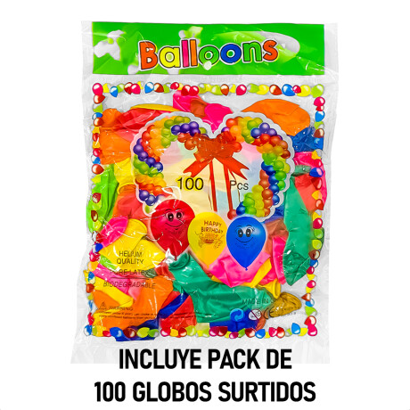 Máquina Inflador 600w 2iny + Pack X100 Globos Regalo! Jug017006