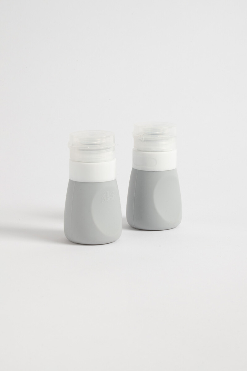 Set x2 frascos silicona 55ml - Gris 