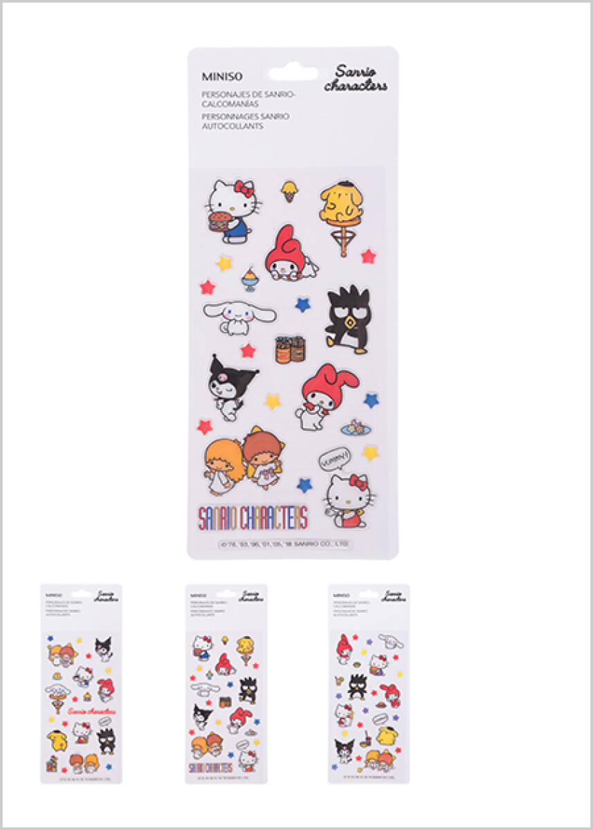 Stickers personajes Hello Kitty - Diseño 1 