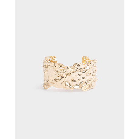 Brazalete De Metal Dorado