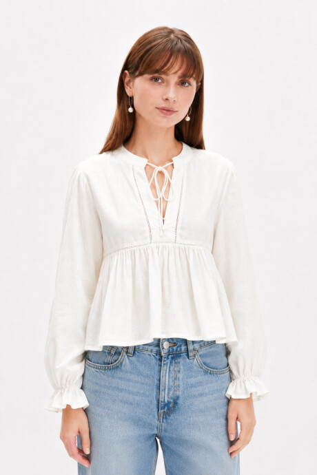 Blusa Teseo Marfil / Off White