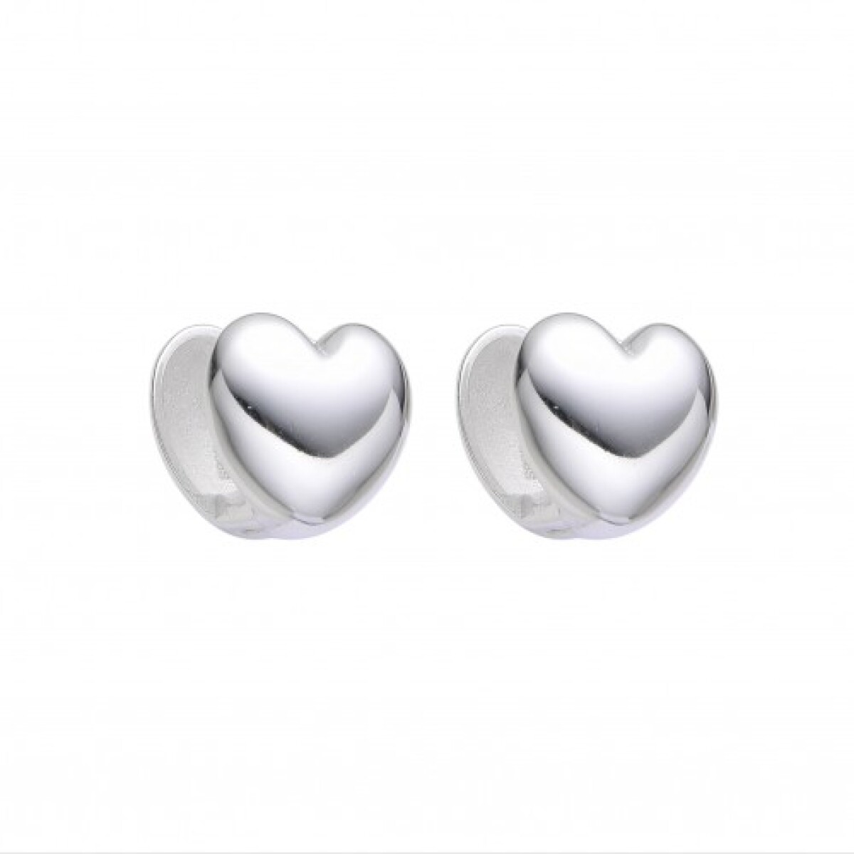 Par aros de plata 925, CORAZON 