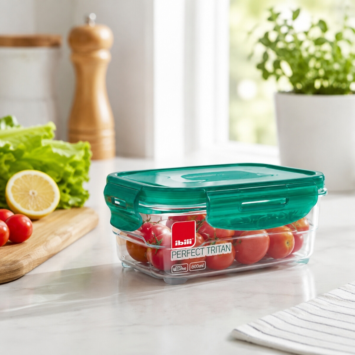 Recipiente Hermético Tritan 600 ml Ibili 