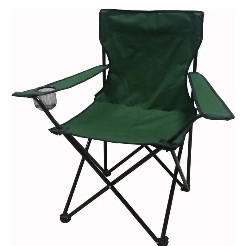 Silla plegable capitán con apoya brazos VERDE