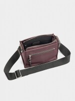 Bolso Bandolera De Nylon S burdeos