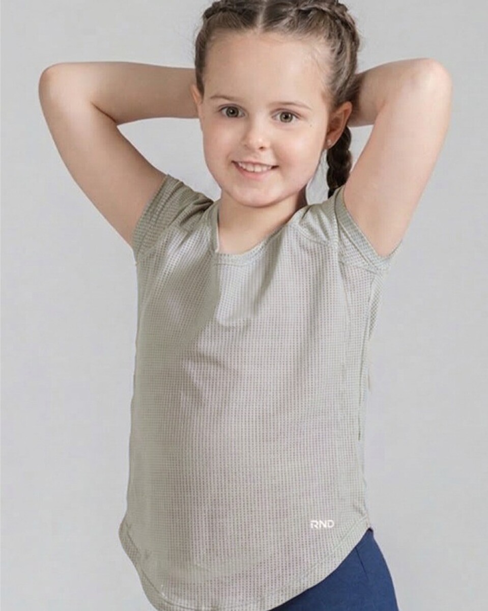 Remera Deportiva para Niñas. - Blanco 