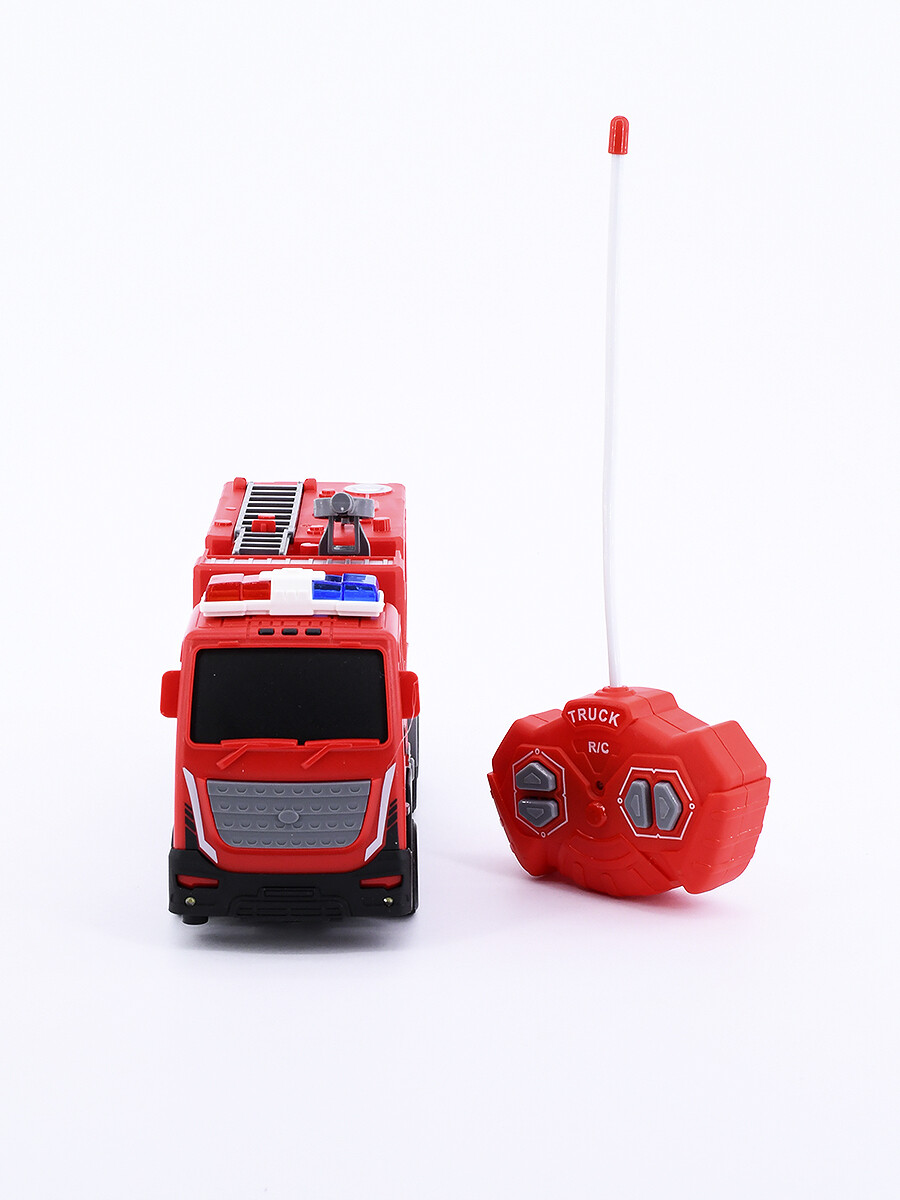 CAMION BOMBEROS CON CONTROL - ROJO 