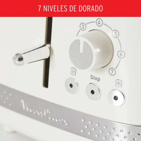 Tostador Moulinex Soleil 7 Niveles De Tostado 2 Ranuras Color Marfil 850W