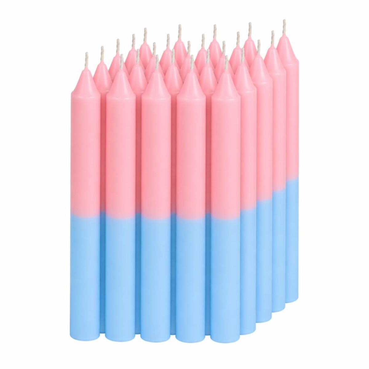 VELAS SUPER COMBINADA X25 - Rosado/celeste 