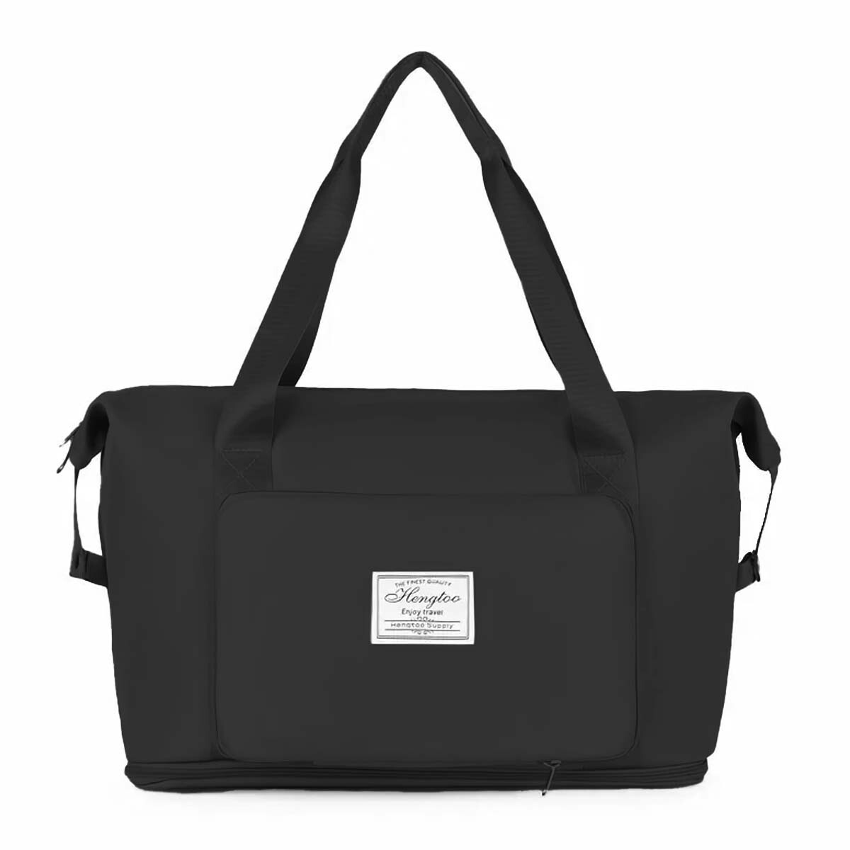 Bolso de Viaje p/Mano Valija Expansible Plegable Impermeable - Negro 